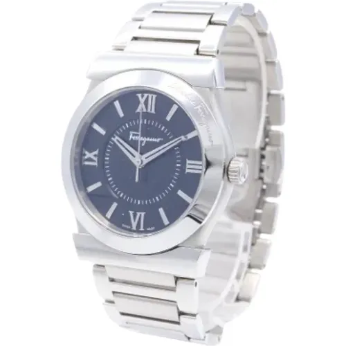 Pre-owned Stainless Steel watches , female, Sizes: ONE SIZE - Salvatore Ferragamo Pre-owned - Modalova
