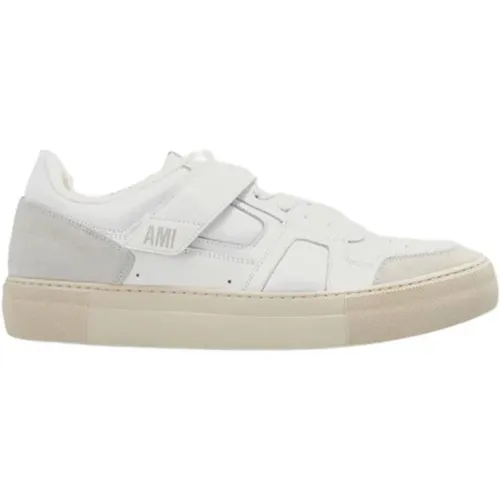 ADC Low Sneakers - Leder und Wildleder Kombination - Ami Paris - Modalova