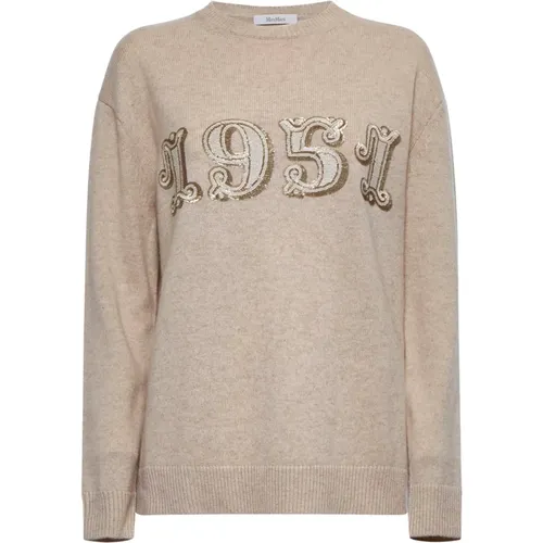 Sequin Pullover , Damen, Größe: M - Max Mara - Modalova