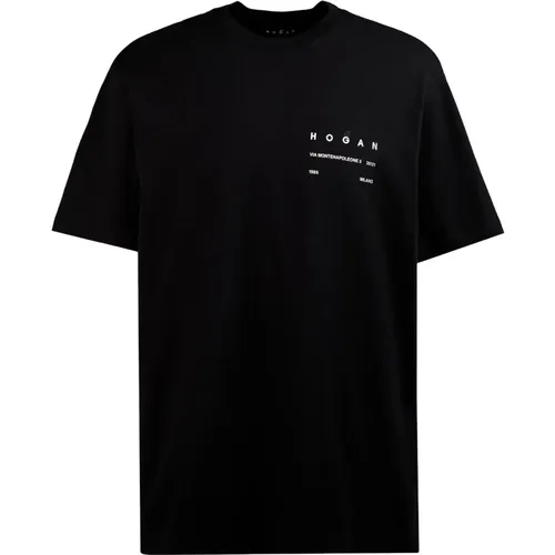 Schwarzes T-Shirt Hogan - Hogan - Modalova