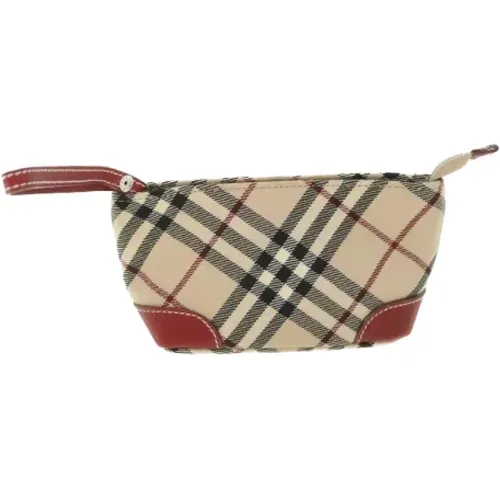 Pre-owned Canvas clutches , female, Sizes: ONE SIZE - Burberry Vintage - Modalova