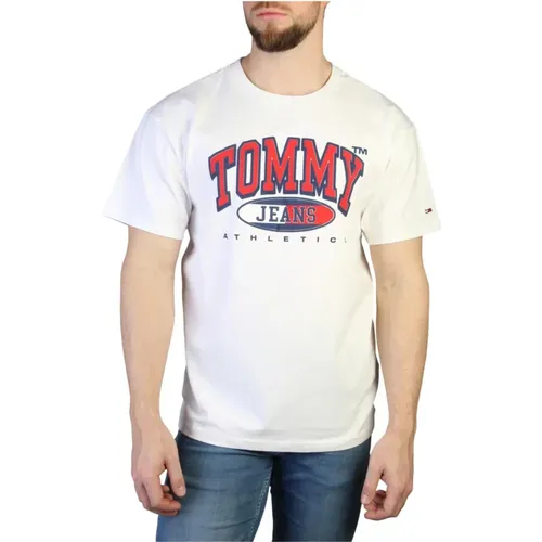 Herren Logo Applique T-Shirt , Herren, Größe: S - Tommy Hilfiger - Modalova