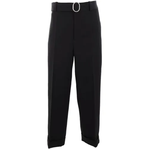 Wool Gabardine Loose-Fit Trousers , male, Sizes: L, M, XL, S - Jil Sander - Modalova