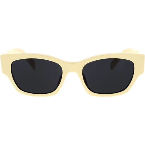 Monochrom Cat-Eye Sonnenbrille , Damen, Größe: 54 MM - Celine - Modalova