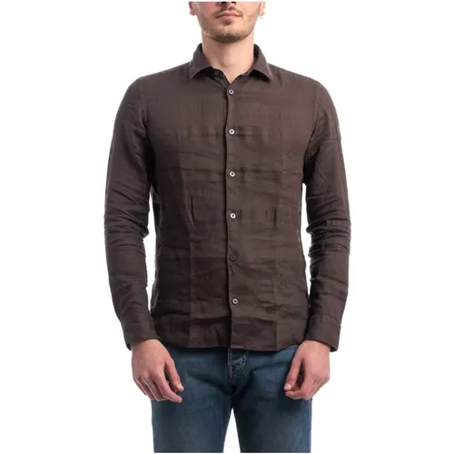 Linen Shirt , male, Sizes: 2XL - Altea - Modalova