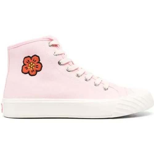 Rosa Boke Flower High-Top Sneakers - Kenzo - Modalova