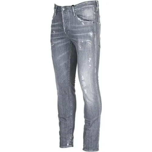 Slim Stretch Destroy Skater Jeans - Dsquared2 - Modalova