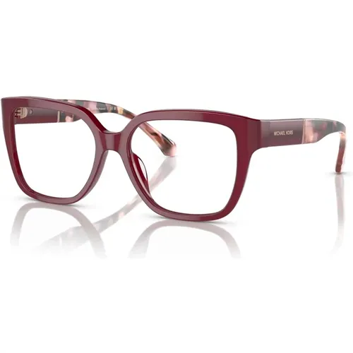 Burgundy Eyewear Frames , unisex, Größe: 54 MM - Michael Kors - Modalova