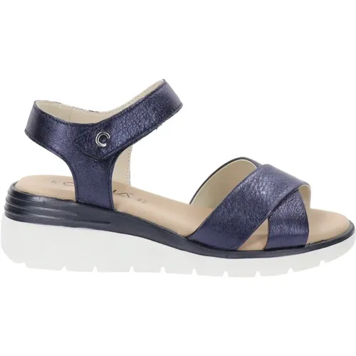 Leder Sandalen für Frauen , Damen, Größe: 36 EU - Cinzia Soft - Modalova