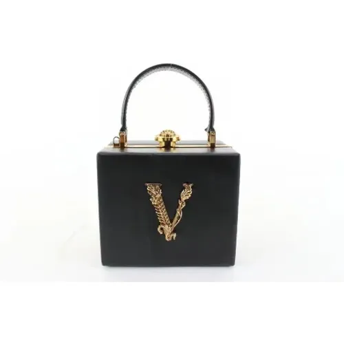 Pre-owned Leather handbags , female, Sizes: ONE SIZE - Versace Pre-owned - Modalova