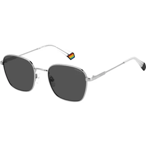 Stylish Sunglasses in Ruthenium/Grey , unisex, Sizes: 53 MM - Polaroid - Modalova