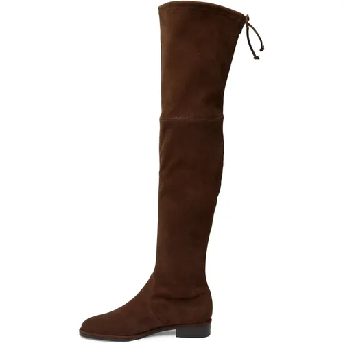 Sleek Tie-Back Over-Knee Boots , female, Sizes: 3 UK, 4 1/2 UK, 6 UK, 5 UK, 4 UK, 2 1/2 UK - Stuart Weitzman - Modalova