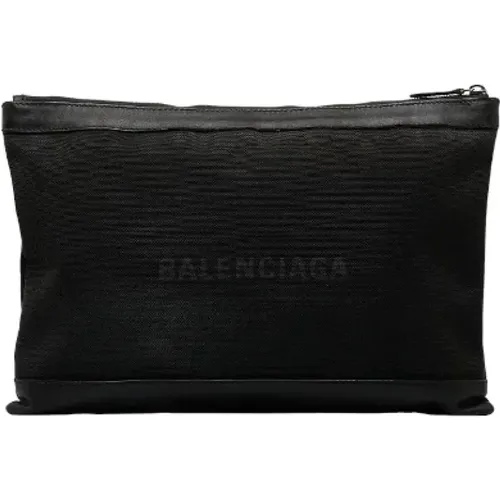 Pre-owned Canvas clutches , female, Sizes: ONE SIZE - Balenciaga Vintage - Modalova