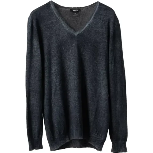 Iconic Cashmere V-Neck Sweater , male, Sizes: S, L, 2XL, M, XL - Avant Toi - Modalova
