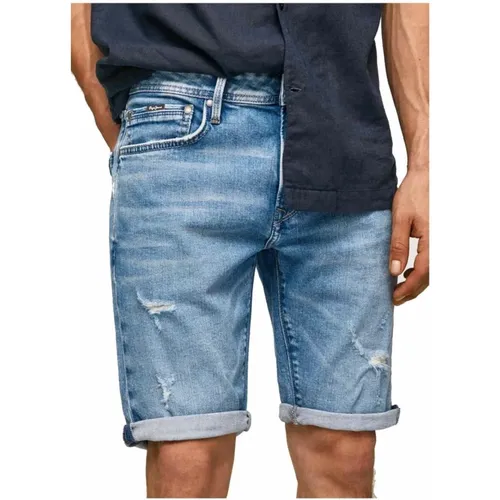 Denim Shorts , male, Sizes: W30, W34, W29, W31, W32, W36 - Pepe Jeans - Modalova