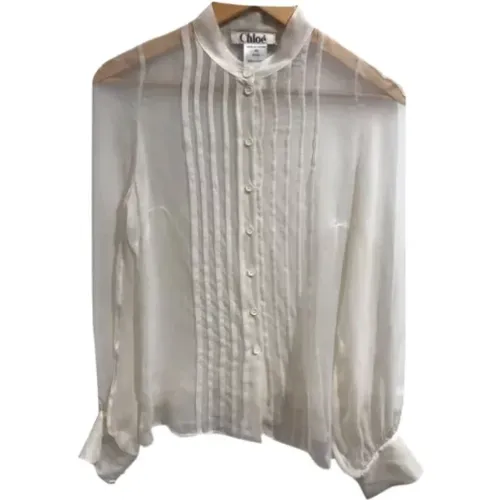 Pre-owned Silk tops , female, Sizes: M - Chloé Pre-owned - Modalova