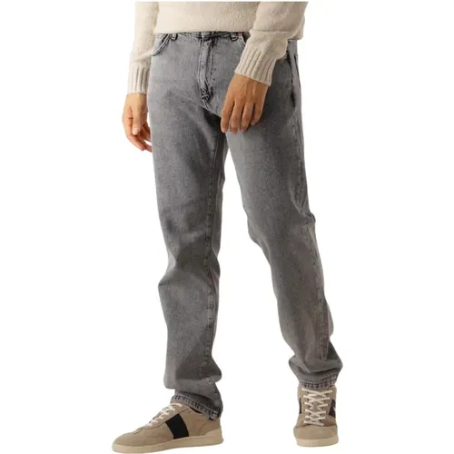 Graue Straight Leg Jeans für Herren , Herren, Größe: W31 L32 - Woodbird - Modalova