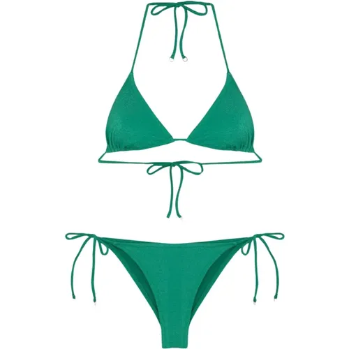 Grünes Bikini-Set Dreieck , Damen, Größe: XL - F**k - Modalova