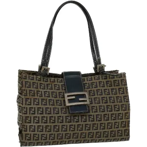 Pre-owned Canvas handbags , female, Sizes: ONE SIZE - Fendi Vintage - Modalova