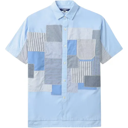 Striped Patchwork Cotton Shirt , male, Sizes: XL, L - Junya Watanabe - Modalova