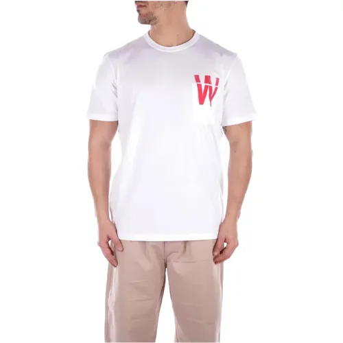 T-shirts and Polos , male, Sizes: L, XL, S - Woolrich - Modalova