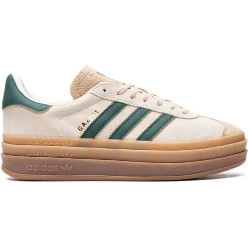 Gazelle Bold Cream Green Sneakers , female, Sizes: 6 1/2 UK - Adidas - Modalova