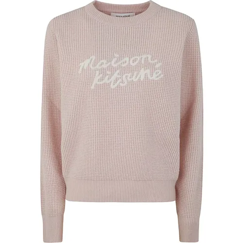 Handwriting Comfort Jumper , female, Sizes: M, XS, S - Maison Kitsuné - Modalova