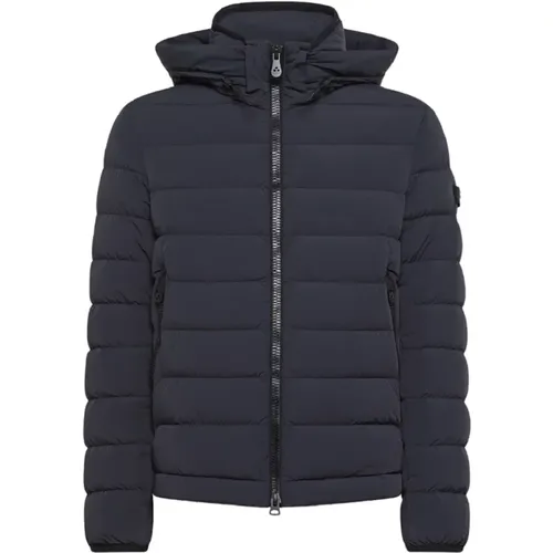 Blaue Stretch Daunenjacke , Herren, Größe: XL - Peuterey - Modalova