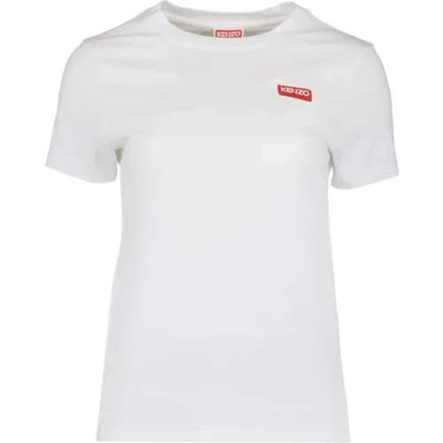 Logo Print T-Shirt , Damen, Größe: M - Kenzo - Modalova