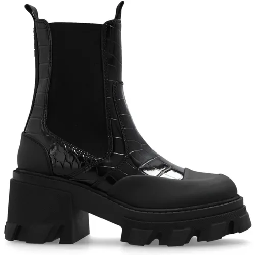 Schwarze Damen Ankle Boots , Damen, Größe: 40 EU - Ganni - Modalova