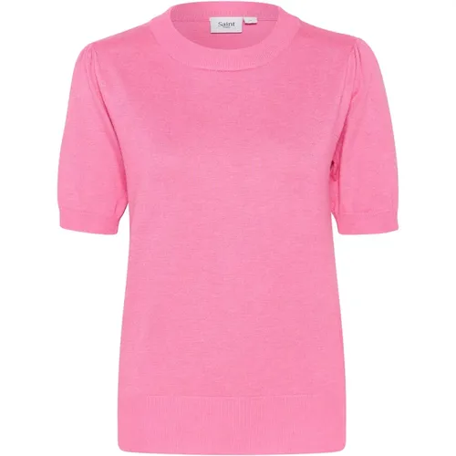 Cosmos Melange Pullover , Damen, Größe: S - Saint Tropez - Modalova