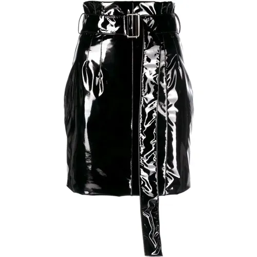 Faux-Leather Mini Skirt , female, Sizes: S - Philosophy di Lorenzo Serafini - Modalova