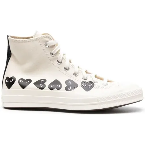 Multi Hearts Chuck 70 Sneakers , male, Sizes: 8 UK, 5 UK, 5 1/2 UK, 4 UK, 8 1/2 UK - Comme des Garçons Play - Modalova