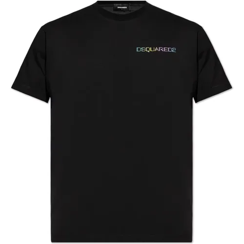 Printed T-shirt , male, Sizes: 2XL, XL, L - Dsquared2 - Modalova