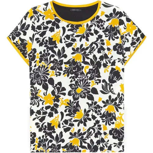 Bluse mit Blumendruck , Damen, Größe: 5XL - Fiorella Rubino - Modalova