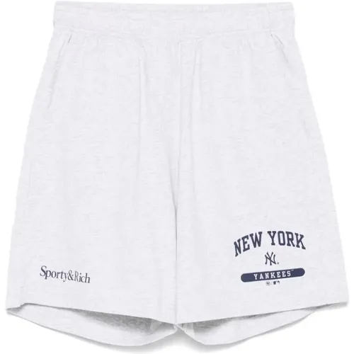 Leichte Jersey Kordelzug Shorts , Damen, Größe: M - Sporty & Rich - Modalova