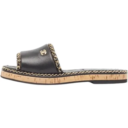 Pre-owned Leather sandals , female, Sizes: 5 UK - Chanel Vintage - Modalova