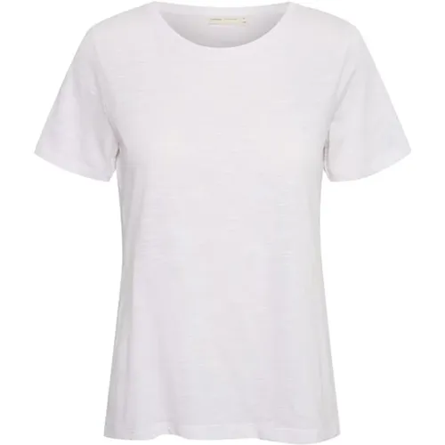 Reines Weißes Basic T-Shirt Almaiw , Damen, Größe: 2XS - InWear - Modalova