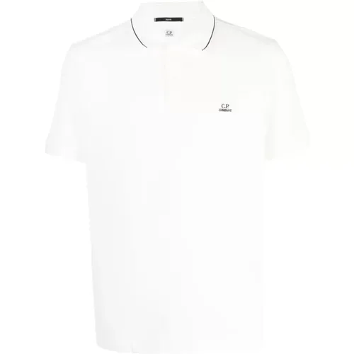 Stretch Piquet Slim Polo Shirt - C.P. Company - Modalova