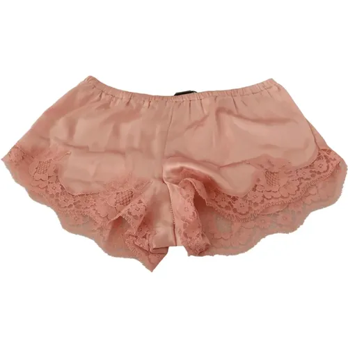 Elegante Puderrosa Spitzen-Shorts - Dolce & Gabbana - Modalova