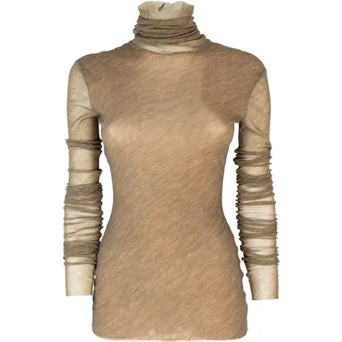 Top with Transparent Fabric , female, Sizes: M, S - Philosophy di Lorenzo Serafini - Modalova