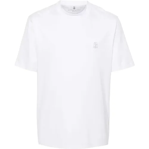 Men's T-Shirts & Polos Collection , male, Sizes: M, L, XL, S - BRUNELLO CUCINELLI - Modalova