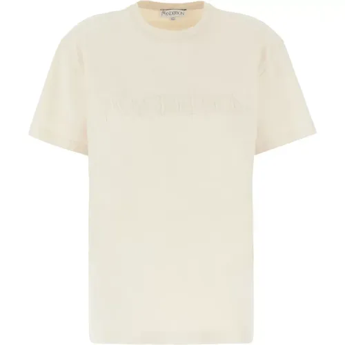 T-Shirts,Sand Baumwoll T-Shirt - JW Anderson - Modalova