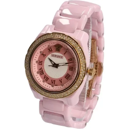 Pre-owned Stainless Steel watches , female, Sizes: ONE SIZE - Versace Pre-owned - Modalova