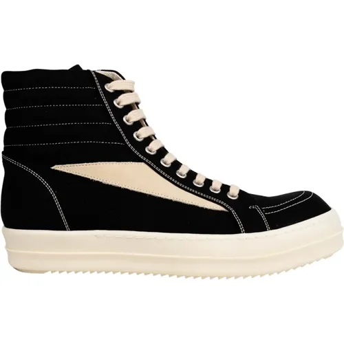 Drkshdw Vintage sneaker alta in nero , male, Sizes: 5 UK, 6 UK - Rick Owens - Modalova