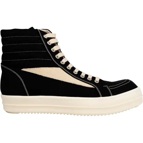 Drkshdw Vintage sneaker alta in nero , male, Sizes: 7 UK, 8 UK, 5 UK, 6 UK, 9 UK - Rick Owens - Modalova