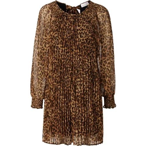 Leopard Print Dress , female, Sizes: S - Rich & Royal - Modalova