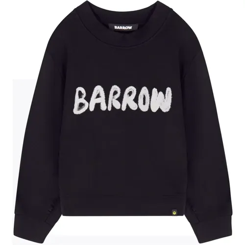 Schwarzer Sweatshirt , Herren, Größe: L - BARROW - Modalova