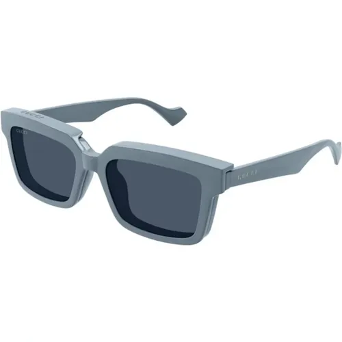 Leichte Blau Transparente Sonnenbrille Gg1543S , Herren, Größe: 54 MM - Gucci - Modalova