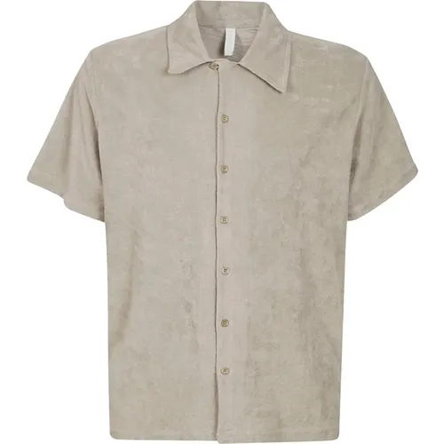 Cotton Shirt with Half Sleeves , male, Sizes: S, M, L, XL - 04651/ A trip in a bag - Modalova